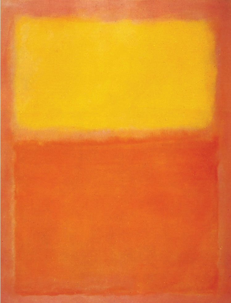 painting of orange and yellow